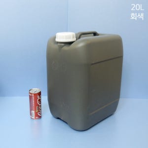 20L말통 직사각 회색 (12개포장 주문상품) 소스통 액젓용기 편백수용기 간장통