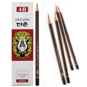 더존 연필 4B 12자루 1다스 1타스 학생 회사 사무실