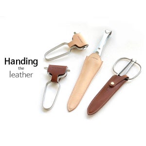 가죽케이스 스노우 피크 캠핑 고기 집게 스텐