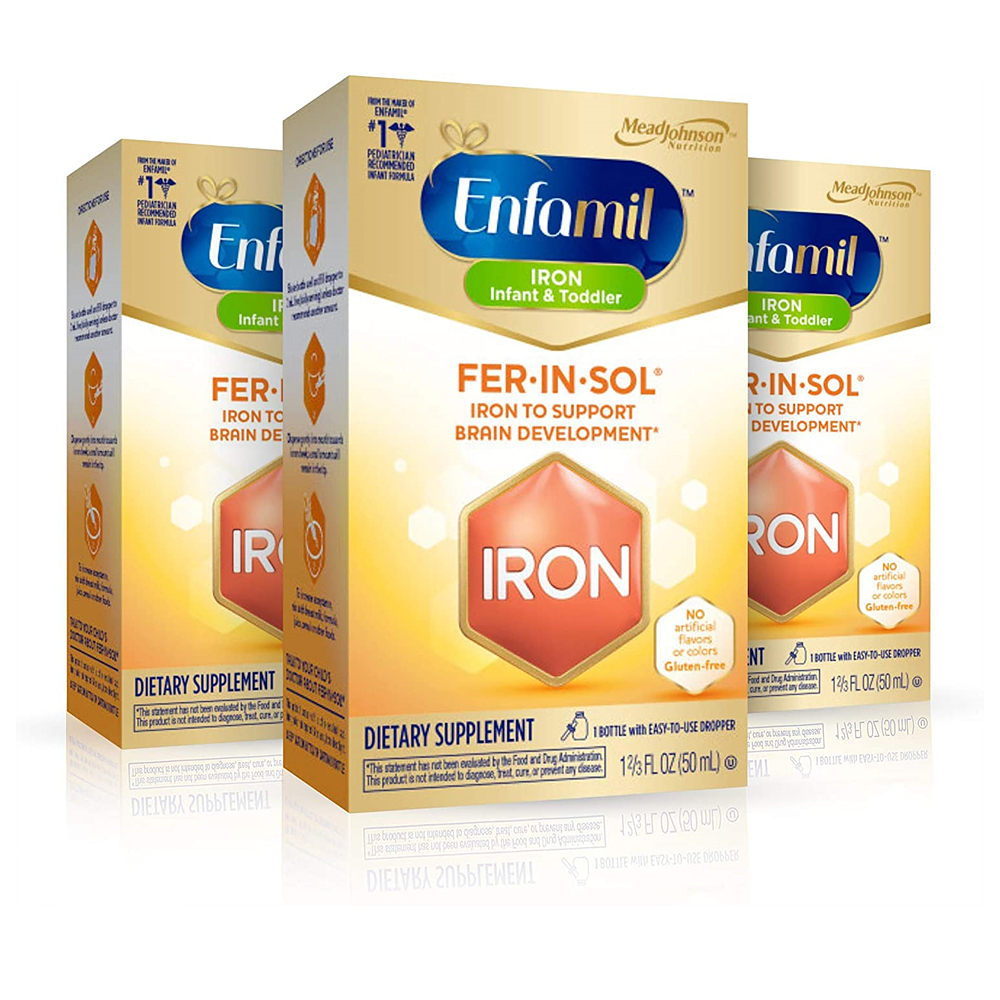 <b>엔파밀</b> 퍼 인 솔 아이언 50ml 3통 <b>Enfamil</b> Fer In Sol Iron