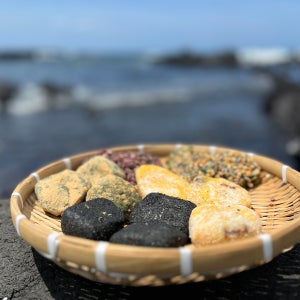 제주도 오메기떡 택배(50개입 5가지맛)+부직포선물가방(선택사항) 아침식사대용 떡