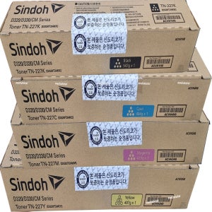 신도리코 D330 복합기 복사기 정품 검정 칼라 토너 카트리지 D320T 4색/구매