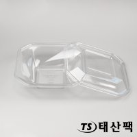 샐러드용기 플라스틱 펄프 사각 원형 일회용