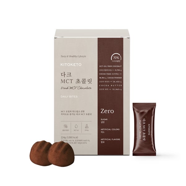 [키토케토] 다크MCT초콜릿 제로 무설탕 MCT오일 초콜렛 조이 나혼산