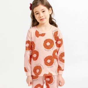 국내생산 멜리스 도넛핑크 9부 자가드 상하의 세트