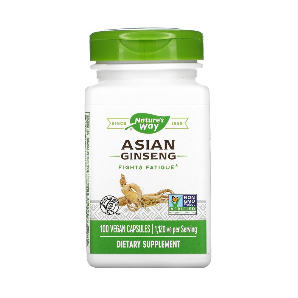 <b>네이쳐스웨이</b> 아시안 진생 560mg 100베지캡슐 스테아린산마그네슘