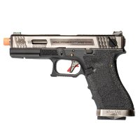 [WE] G-Force 택티컬 글록 G18C 블로우백 가스건 T7 (Silver)