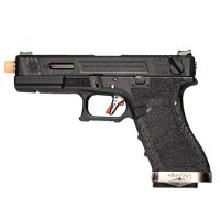 [WE] G-Force 택티컬 글록 G18C 블로우백 가스건 T5 (Black)