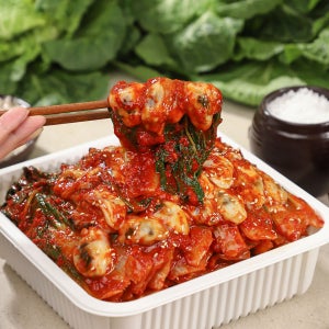 셰프애찬 봄동 굴 겉절이 김치 1kg