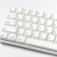 PBT 맥용 키캡 XDA 심플 화이트 기계식 키보드 애플 124키