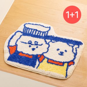 [1+1] 마이 버디 포인트 발매트 욕실 주방 현관 미끄럼방지 발매트
