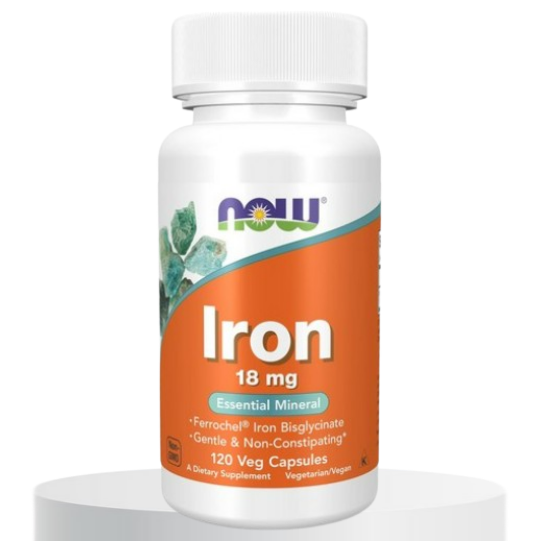 나우푸드 철분 <b>아이언 18mg</b> 120캡슐 Iron