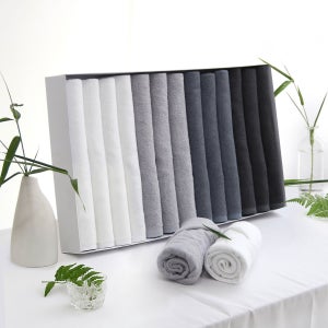 대나무 수건 10장 세트 뱀부타올 국산 무형광 150g