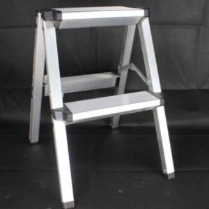 알루미늄 전기 계단 A형 실버 사다리 2단 도배 공사