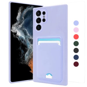 2장 카드 수납 파스텔 케이스 퍼플, 갤럭시S22 울트라