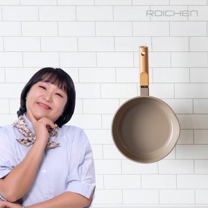 로이첸 국내산 건강한 에코세라믹 16cm 밀크팬 (뚜껑포함)세트 인덕션 소스 이유식 냄비