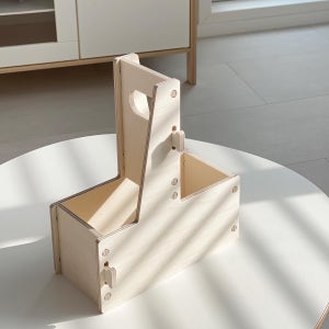 우드 커피 캐리어 자작나무 데스크 보관함 수납 정리 캠핑