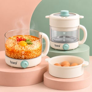 보랄 글라스 라면 멀티포트 1.2L 멀티쿠커 라면포트 전기포트 커피포트 BR-120QSP