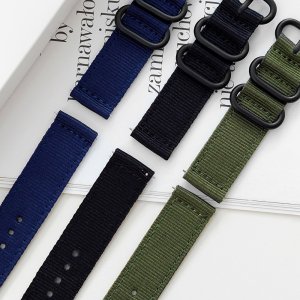 갤럭시워치4 20mm 22mm 나일론 시계줄 나토 스트랩 밀리터리 스타일 밴드