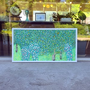 나무 아래에 피어난 장미나무 - 구스타프 클림트 대형 유화그림 인테리어액자 명화