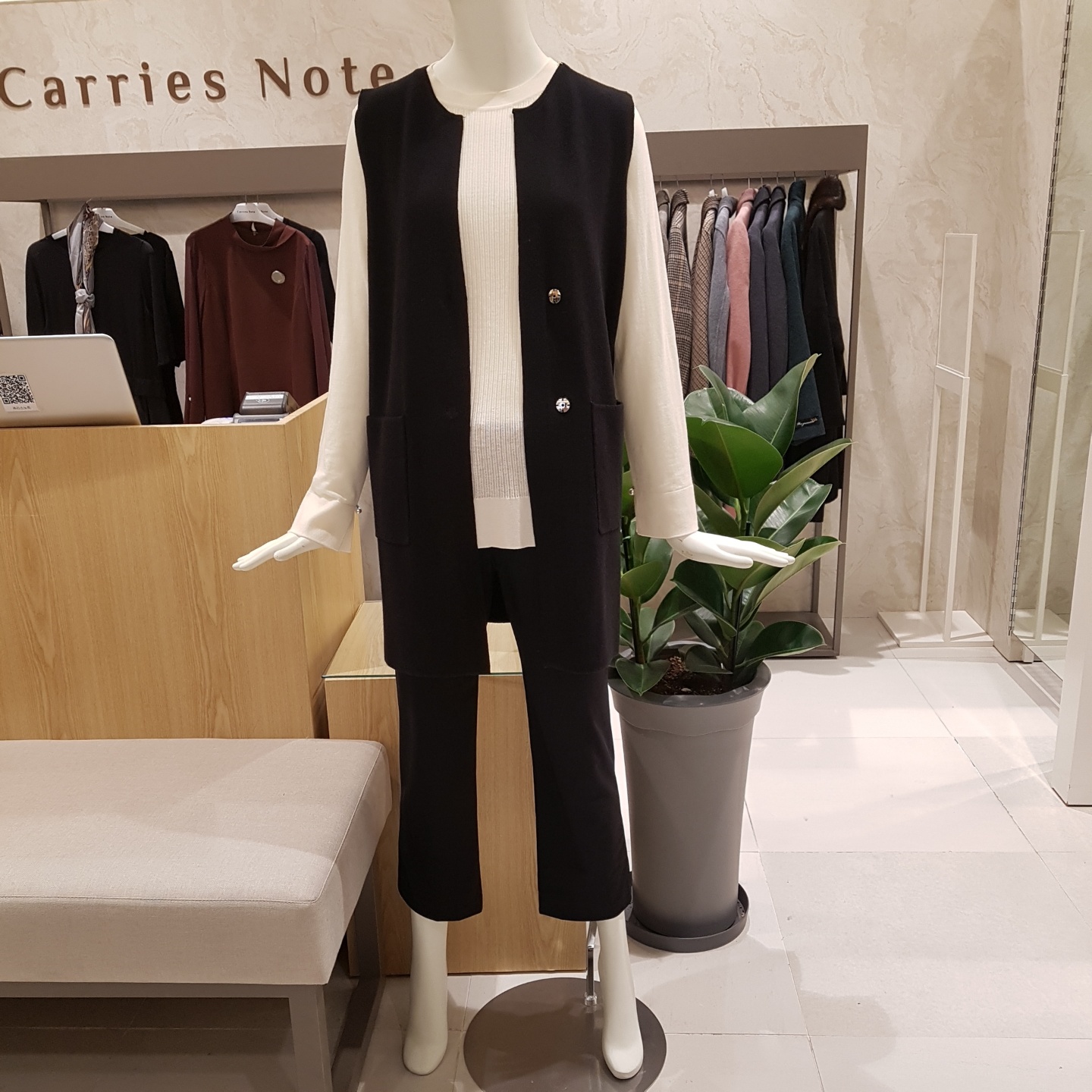 캐리스노트 니트조끼 CN0WSW006