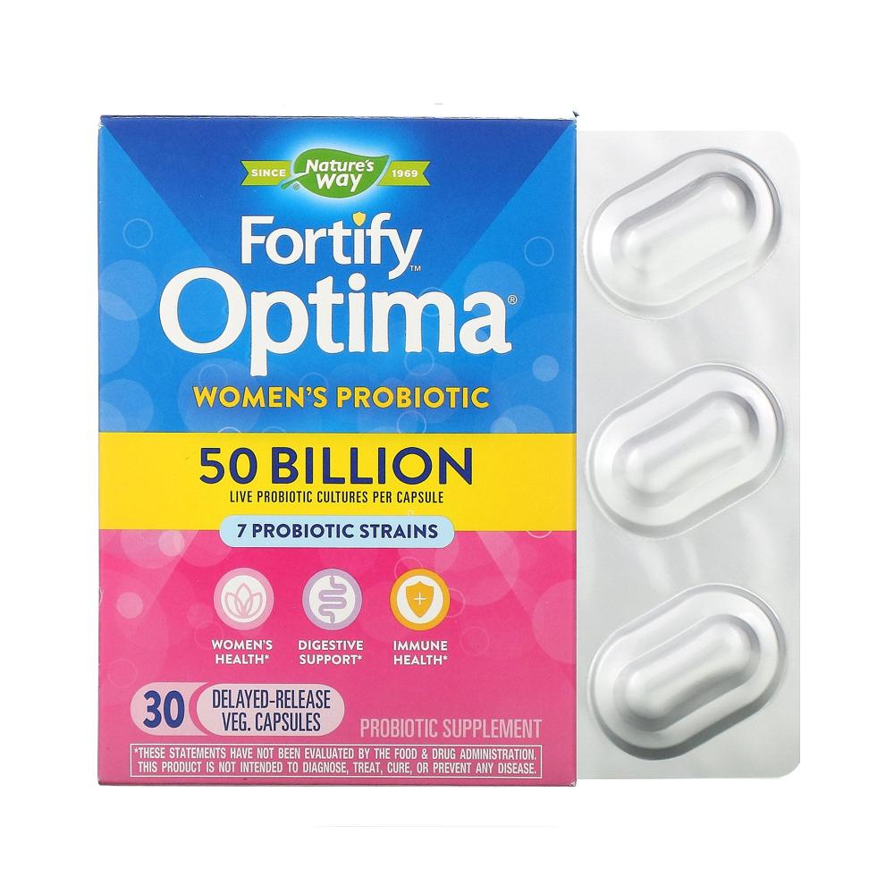네이쳐스웨이 <b>포티파이</b> 옵티마 <b>우먼스</b> 프로바이오틱스 <b>500억</b> 30베지캡슐 다이제스티브