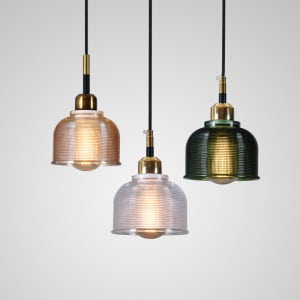 픽셀Ⅱ 펜던트조명 유리갓 인테리어 카페 식당 테이블 조명 LED 전구