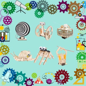 오토마타 모음전 생명과학실험키트 오토마타 나무토막 물리 화학 톱니바퀴 만들기 기구 놀이