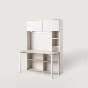 리바트 오브제 학생 책상세트(조명/도어) 1200 5단 일반형