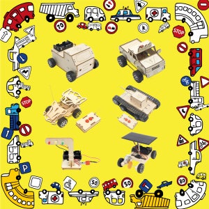 교통+차량 모음전 생명과학실험키트 오토마타 나무토막 물리 화학 톱니바퀴 만들기 기구 놀이