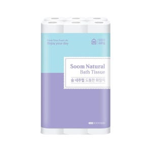 숨 네추럴 3겹 두루마리 화장지 25M (30롤)