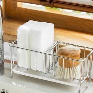 씽크랙 수세미세제선반 주방정리 스텐레스 정리대 수납함