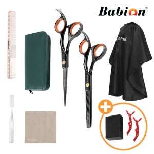 바비온 프리미엄 블랙 10종 미용가위 세트