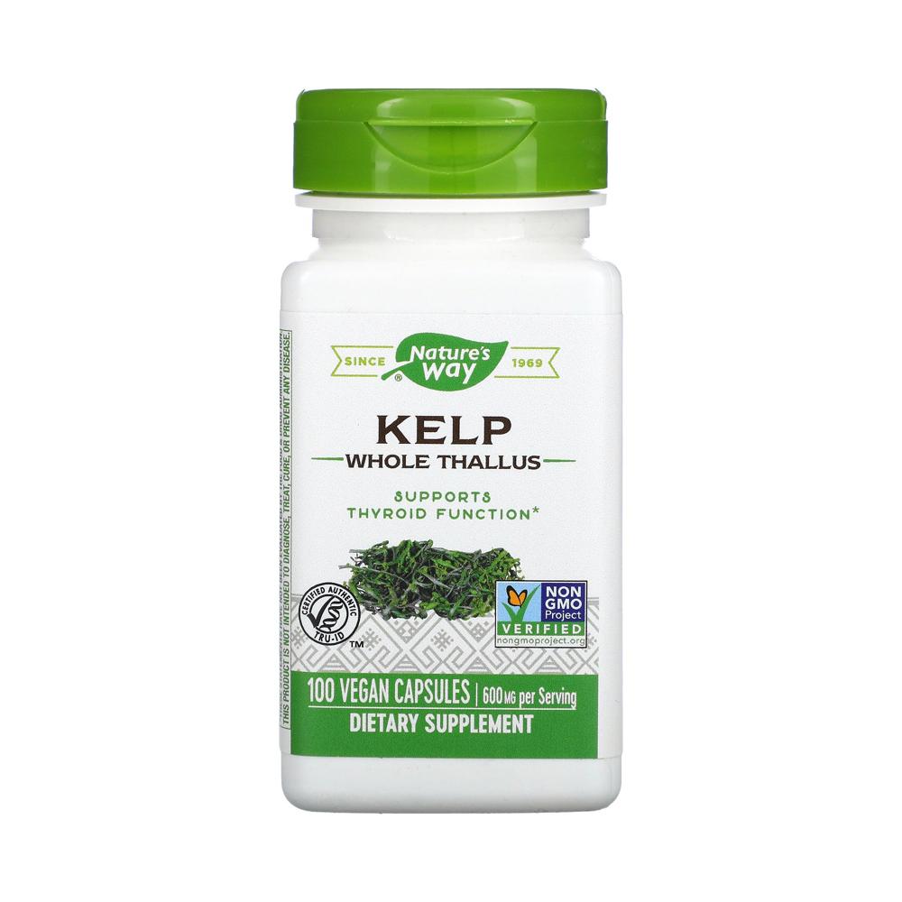 <b>네이쳐스웨이</b> 켈프 엽상체 600mg 100베지캡슐 다시마 아이오딘 요오드 <b>나트륨</b>