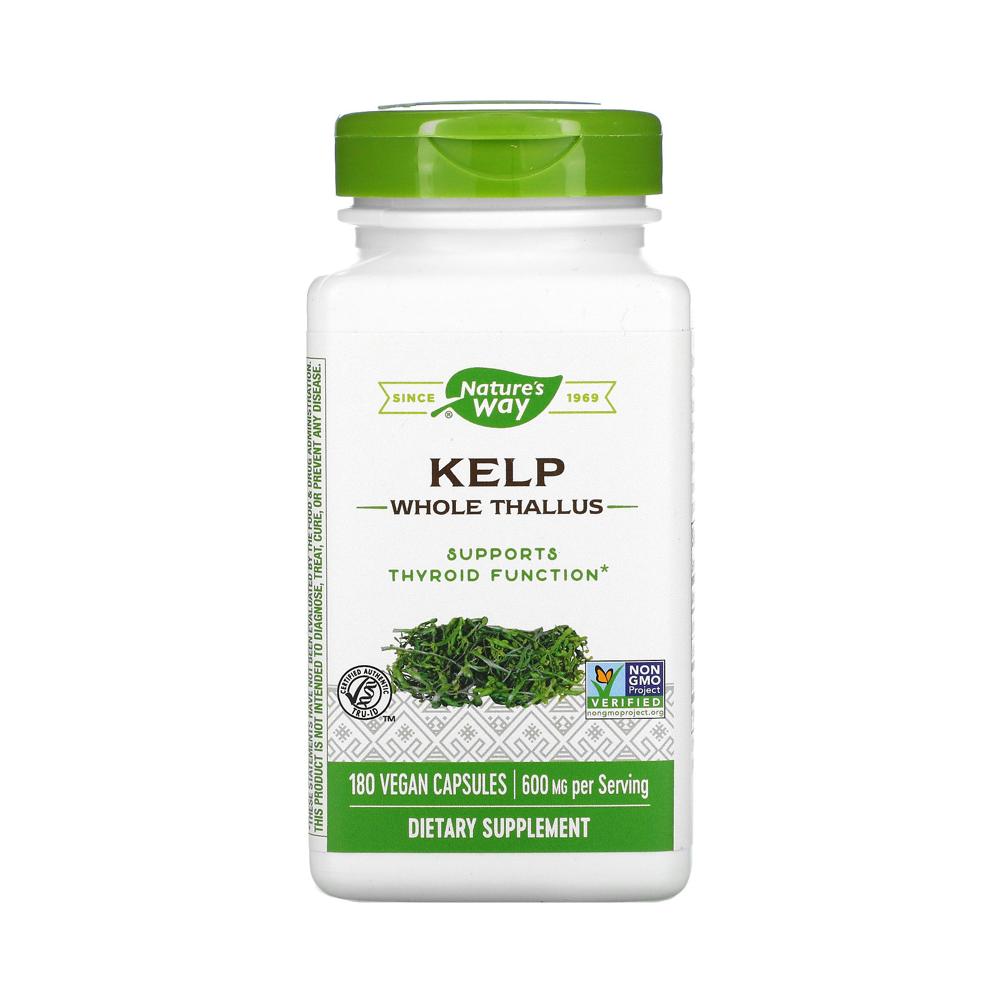 <b>네이쳐스웨이</b> 켈프 엽상체 600mg 180베지캡슐 다시마 아이오딘 요오드 <b>나트륨</b>