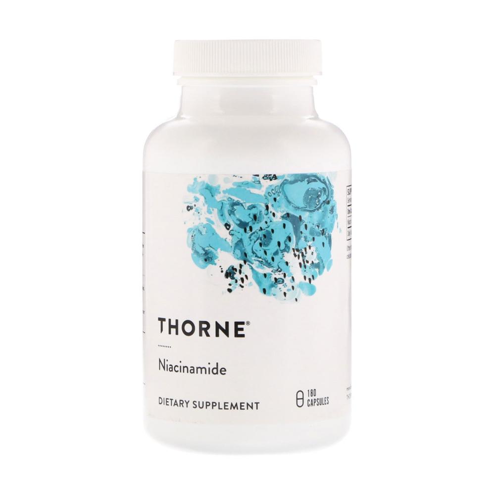 Thorne 쏜리서치 <b>나이아신아마이드 500mg</b> 180캡슐 니아신 Niacinamide