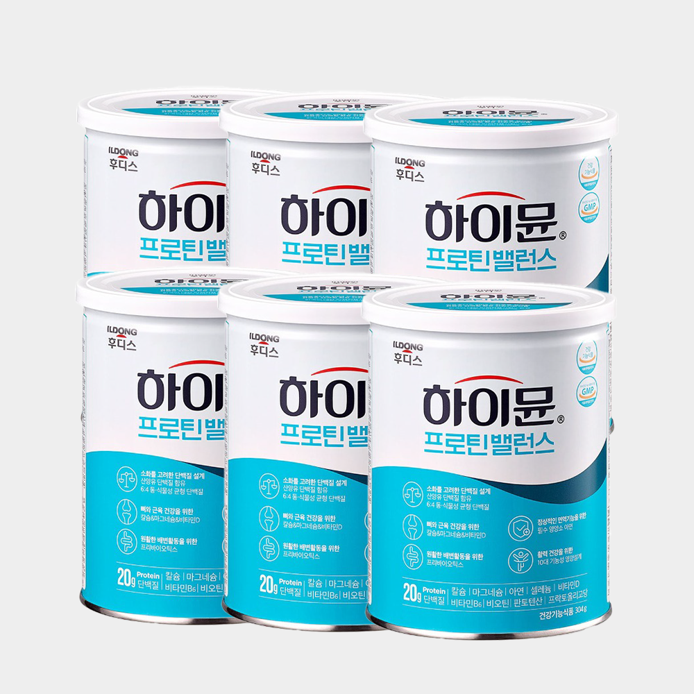 일동후디스 하이뮨 프로틴 밸런스 304g 6통 하이문 산양유 단백질 면역 보충제 케어