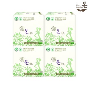 유기농본 골드 생리대 대형 14P x 4팩