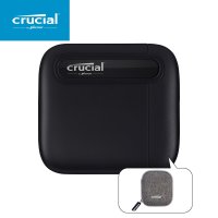 마이크론 Crucial X6 Portable SSD 2TB 게이밍외장SSD 2테라