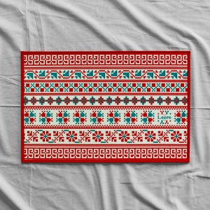 북유럽 레트로 패턴 발매트 60x40(cm)