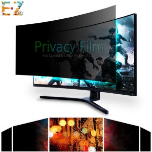 이젠뷰 모니터 보안 사생활보호필름 블루라이트차단 정보 컴퓨터화면보호기 커브드 와이드 24W