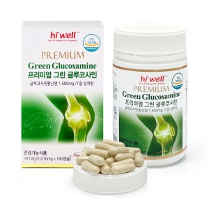 (3개월분) 하이웰 그린 글루코사민 초록입홍합 추출물 함유 180캡슐, 1개