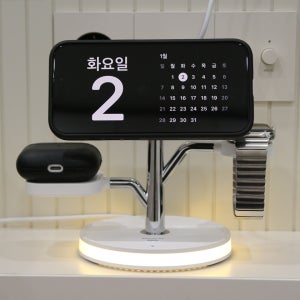 머레이 NEW 트리몰드 3in1무선충전기 갤럭시워치 애플워치 공용호환 충전기 맥세이프