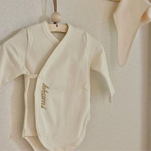 태명 자수 유기농 배냇슈트 세트 임신 출산축하선물 조리원 베넷슈트 오가닉 긴팔 사계절