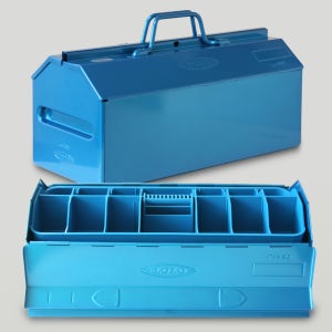 다용도 이중수납 양쪽개폐형 L-450 공구함 툴박스 공구가방 자재통 보관 수납 공구정리