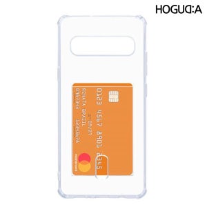 카드 케이스 포켓 범퍼 젤리 투명, 갤럭시S10 5G (G977)