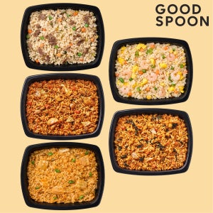 굿스푼 맛있는 볶음밥 도시락 5종 10팩 김치 닭갈비 새우 소고기 감자탕 편의점 대용 간편