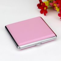 담배케이스 투명 명품 담배곽 담배갑 담뱃재 담배각 포카케이스 파우치 지갑 new pink cigarette case leather box for 20 open-close 흡연