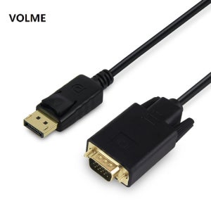VOLME 디스플레이포트 DP케이블 DP to VGA RGB 1.8M 케이블