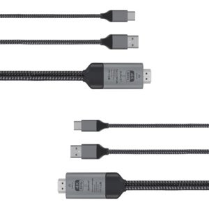 VOLME 3M 60HZ C타입HDMI 아이패드갤럭시맥북 TV모니터연결 미러링MHL케이블